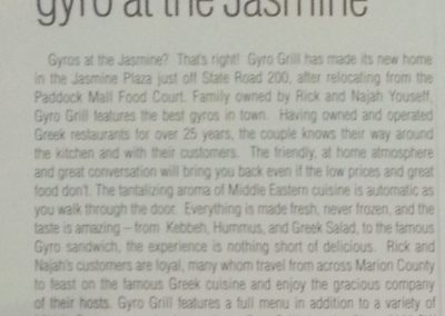 Gyro at the Jasmine